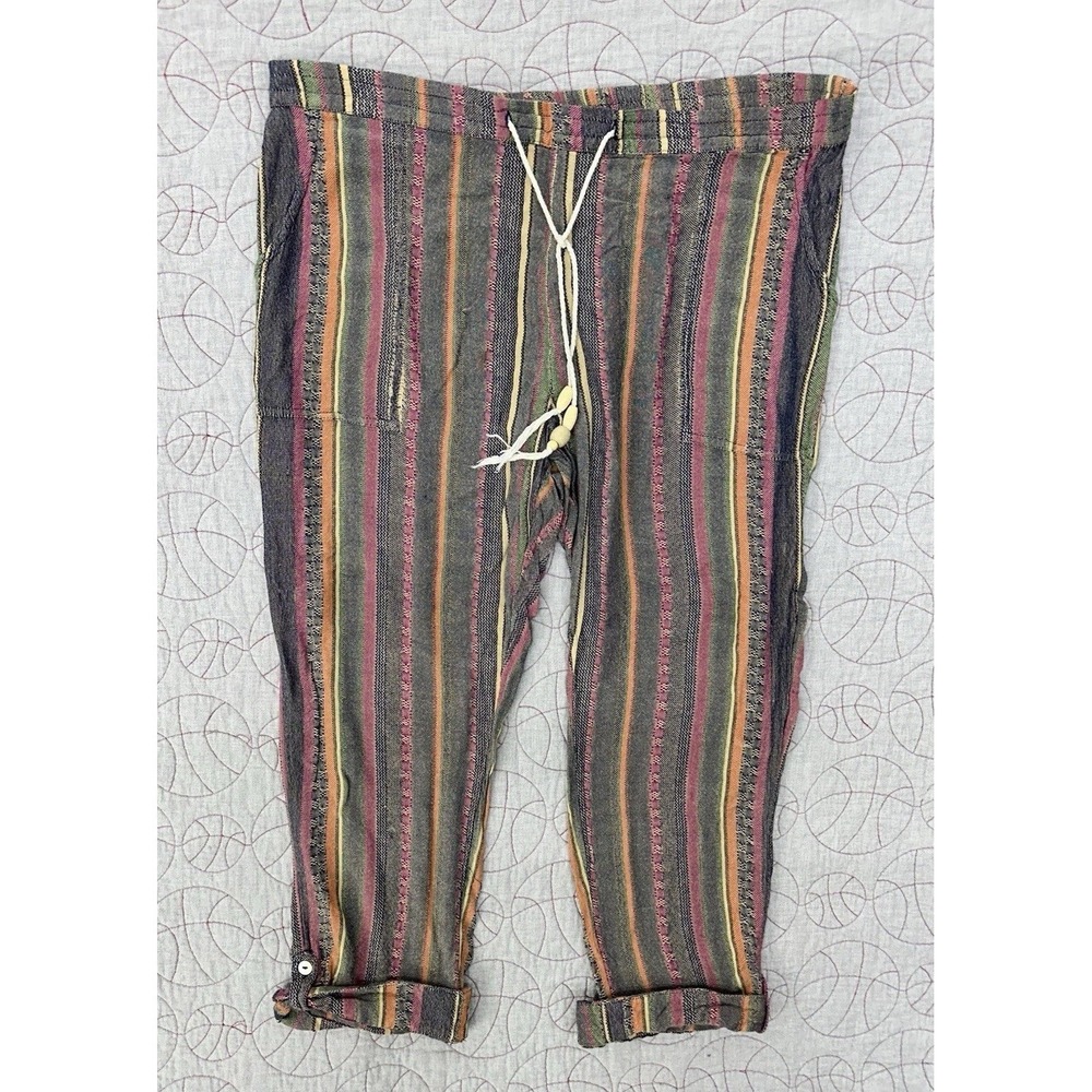 Sundance Woven Multi Colored‎ Striped Boho Relaxed Pants / Women’s 2XL